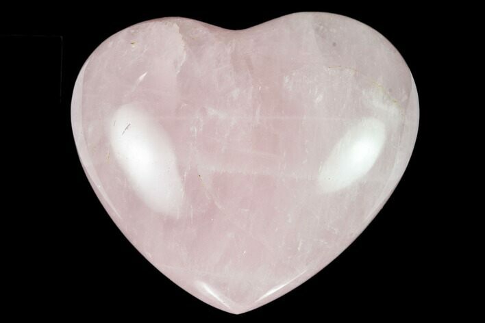 Polished Rose Quartz Heart - Madagascar #129046
